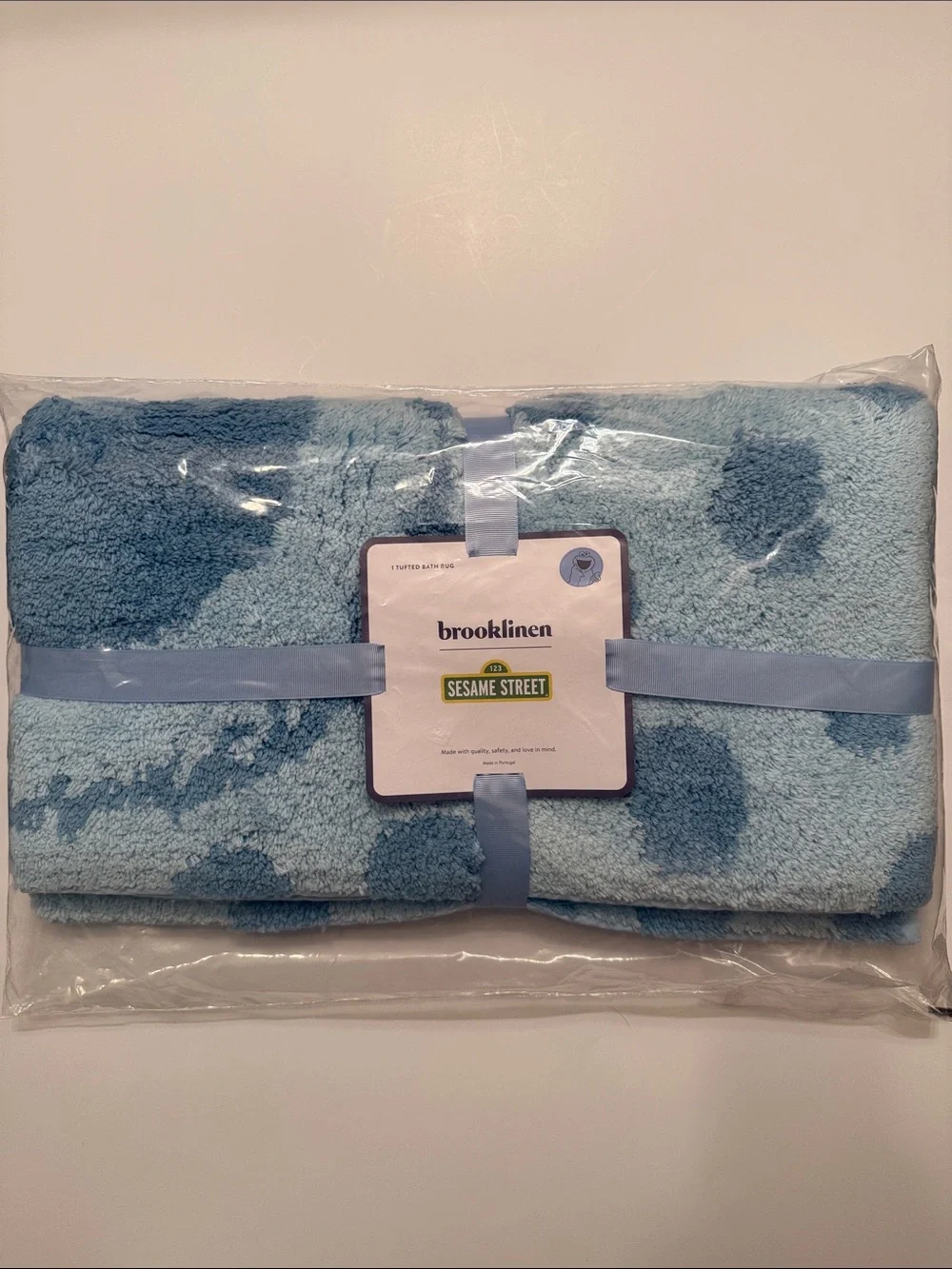 Brooklinen x Sesame Street Plush Tufted Bath Mat, New